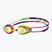 Детски очила за плуване arena Tracks JR Mirror blue yellow violet/fuchsia/green