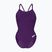 Дамски цял костюм за плуване Arena Team Light Drop Solid plum/white