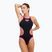 Дамски бански костюм от една част arena One Biglogo One Piece black/fluo pink