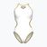 Дамски цял костюм за плуване Arena One Biglogo One Piece white/gold