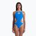 Дамски бански костюм от една част arena One Biglogo One Piece blue river/fluo orange
