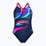 Дамски цял бански костюм Arena Bloom Swim Pro Back Lb multi navy/navy/shocking pink