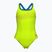 Дамски цял бански костюм Logo Swim Pro artic lime/blue china