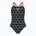 Детски цял бански костюм arena Multiple Dot Swim Pro Back multi black/orchid