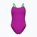 Дамски цял костюм за плуване Arena Lace Back Solid very fuchsia/team green
