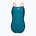 Детски цял бански костюм arena Light Drop Solid deep teel/shocking pink/verbena