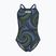 Детски цял бански костюм arena Fireflow Lightdrop Back navy/team navy yellow