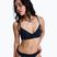 Горнище на бански костюм ROXY Solid Essentials Wrap Bralette anthracite
