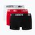 Мъжки боксерки Lacoste 5H2393 3 pack black/red/white
