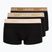 Мъжки боксерки Lacoste 5H1297 3 pack black/sisal/viennese/cookie