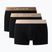 Мъжки боксерки Lacoste 5H1297 3 pack black/sisal/viennese/cookie