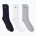 Lacoste RA4182 3 чифта сребристи чорапи с брадичка/бяло/нави синьо