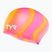 Шапка за плуване TYR Multi-Color Long Hair Silicone orange/pink