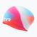 Шапка за плуване TYR Tiedye Long Hair Multicolour Jr pink/blue/orange