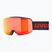 Детски предпазни ски очила UVEX Pwdr FM black matt/mirror red orange clear