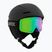 Детска скиорска каска UVEX Viti Set + Speedy Pro black matt/mirror green/yellow/clear goggles