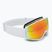 Скиорска маска UVEX Victorious S FM white matt/mirror orange