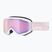 Детска скиорска маска UVEX Speedy Nova FM S2 white matt/mirror rose