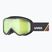 Детска скиорска маска UVEX Speedy Nova FM S2 black matt/mirror green