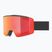 Скиорскa маска UVEX Ignite FM S3 black matt/mirror red