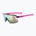 Детски слънчеви очила UVEX Dyrt Jr black pink mat/mirror pink