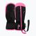 Детски скиорски ръкавици Reusch Ben Mitten black/ knockout pink