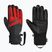 Мъжки скиорски ръкавици Reusch Booster Gore-Tex black/tango red
