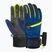 Детски скиорски ръкавици Reusch Leo R-Tex XT black/imperial blue/safety yellow