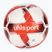Футболна топка uhlsport Attack Addglue white/red/silver размер 4