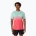 Мъжка тениска за бягане ASICS Seamless performance coral reef/oasis green