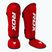 RDX T1 Shin Instep Guards протектори за пищяли и стъпала червено/бяло