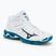 Мъжки обувки за волейбол Mizuno Wave Mid Voltage white/sailor blue/silver