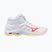 Дамски обувки за волейбол Mizuno Wave Voltage 2 Mid white/calypso coral/pale banan