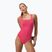 Дамски цял костюм за плуване Speedo Flex Band with Swim Bra raspbery fill/vermilion/punch