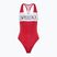 Speedo Colourblock Racerback дамски бански костюм от една част с висок риск червен