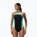 Дамски цял бански костюм Speedo High Neck Splice Cross Back turquoise gem