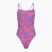 Дамски цял бански костюм Speedo FL Printed Web Back coral cluster/indigo glow