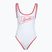 Дамски цял бански костюм Speedo Solid Bound Scoop high risk red/bright white