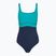 Дамски цял костюм за плуване Speedo Shaping Contour Eclipse peacock teal/peacoat