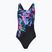 Дамски цял костюм за плуване Speedo FL Placement Printed Powerback glitchy garden/black
