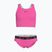 Детски бански от две части Nike Logo Tape Crossback Midkini хипер розово