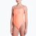 Дамски цял бански костюм Nike Ocean Bound Ripple Texture Square Neck pink glow