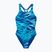 Детски цял бански костюм Speedo Hyperboom Print Medalist night watch/hyper teal