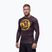 Мъжка блуза с дълъг ръкав за водни спортове Pitbull Rashguard Logo Palms brown