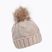 Зимна шапка за жени 4F бежова H4Z22-CAD010