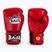 RAJA BOXING Единични стандартни боксови ръкавици от естествена кожа червени