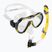 AQUA-SPEED Java + Elba маска + шнорхел комплект за гмуркане жълт 8206