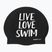 BuddySwim LLS Силиконова шапка за плуване черна