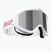 Детски скиорски очила Bliz Liner Jr white pink logo/pink&silver mirror