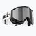 Детски скиорски очила Bliz Liner Jr black white logo/brown&silver mirror